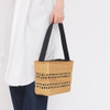 SHESAY Openwork Seagrass Shoulder Bag