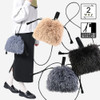 SHESAY Wavy Fur 2-way Pouch Bag