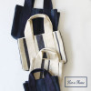 SHESAY Square Bag Stout Wide Stripe