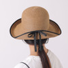 SHESAY Paper Braid Hat with Folded Brim