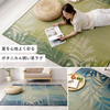IKEHIKO  Ikat rug Valen with leaf botanical resort style