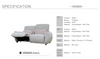 Hommage Recliner Sofa -VE 6005