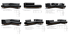 Crossover Shot ARMLESS COUCH ( MAHOGANY )