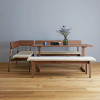 Arco Bench with Backrest