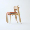 TAKUMI KOHGEI Tapered Chair with fabric seat