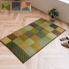 IKEHIKO Igusa Entrance Mat Colourful Block