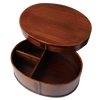 WAKACHO Magewappa Cover type oval single tier bento box Lacquer