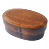 WAKACHO Magewappa Cover type oval Single tier bento box small Lacquer