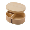 WAKACHO Magewappa Cover type oval Single tier bento box small Natural
