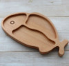 WAKACHO Kids Wooden Plate Fish