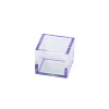 YOUBI Clear masu sake cup (purple)