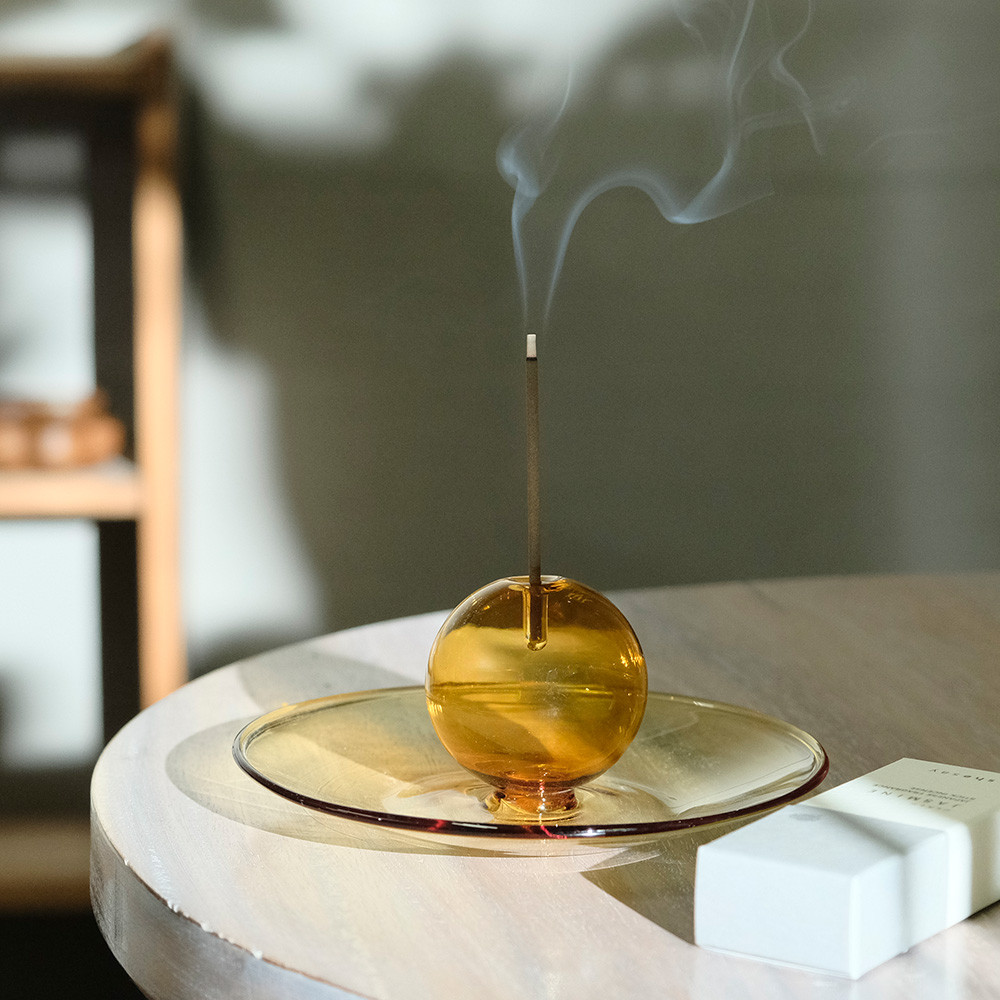 SHESAY Glass Incense Holder (108146)