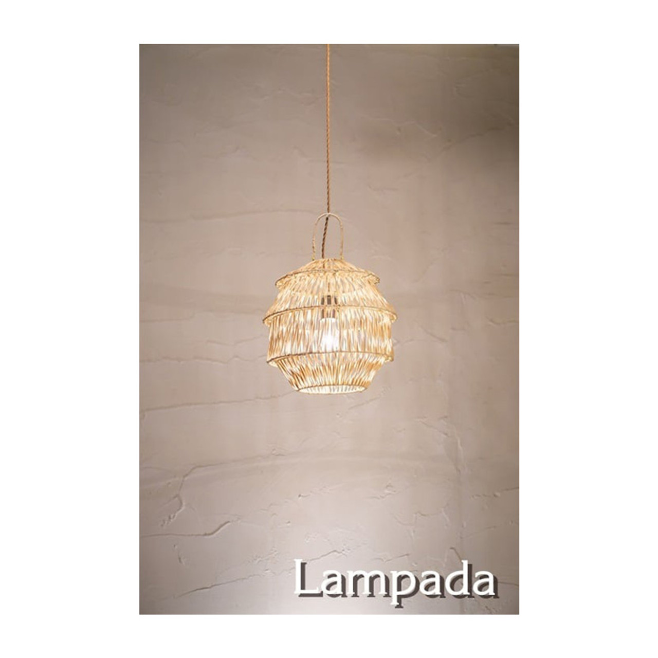 hanging rattan pendant light