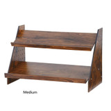 YOUBI Table top display shelf fixture (teak finish)