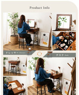 Azumaya Dresser and stool set | SILA  GT-312