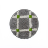 SHESAY Checkered Hook-woven Chair Pad
