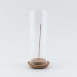 SHESAY Acacia Incense Holder with Glass