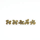 SHESAY 5 Brass Flower Pins