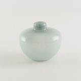 SHESAY Plump Milky Glass Flower Vase