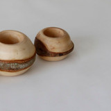 SHESAY Wood Tiny Flower Pot Bowl