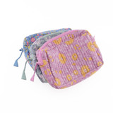 SHESAY Quilted Pouch Bain Flower
