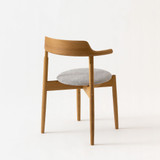 Tsubura Semi-Armchair (Upholstered Seat)
