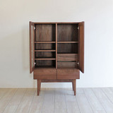 Cresson Work Cabinet-Walnut