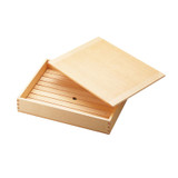 YOUBI Neta box with perforated plate and wooden lid