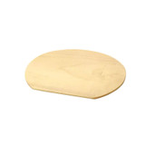 YOUBI Chestnut half-moon plate (clear)