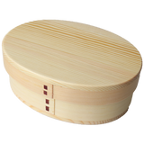 WAKACHO Magewappa Wooden oval one-tier bento box Small NA