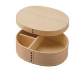 WAKACHO Magewappa Cover type oval Single tier bento box small Natural