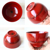 WAKACHO Wooden Modern Yamato Bowl Red