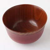 WAKACHO Wooden Large Rice Bowl Red