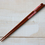 WAKACHO Wooden Chopsticks Shima White/Red