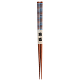WAKACHO Wooden Chopsticks Blue/white striped
