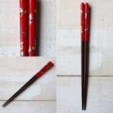 WAKACHO Wooden Chopsticks Rakutonbo Red