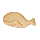 YOUBI Beech Wooden kids tray Whale