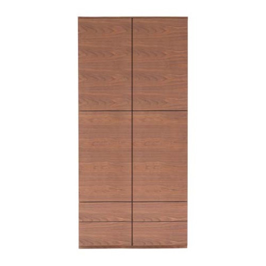 SHIRAKAWA Plain 2-Door High Cabinet