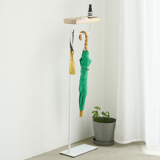SHESAY Acacia Tray Umbrella Hanger