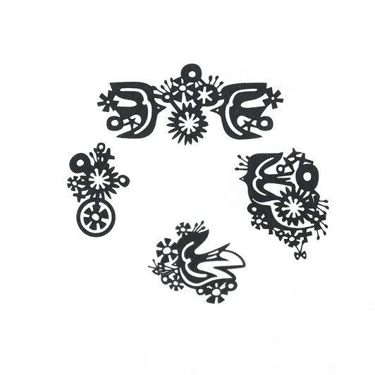 SHESAY Re:co Art Clip BIRD_Black