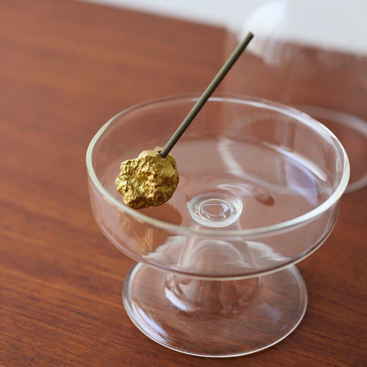 SHESAY Pebble Brass Incense Holder