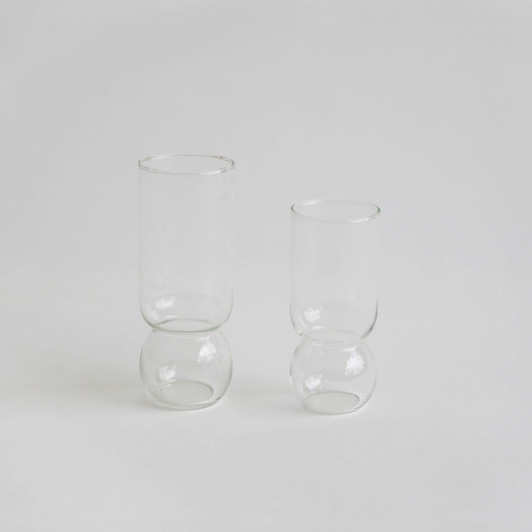 SHESAY Crown Glass Flower Vase Tulip