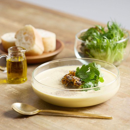 SHESAY Crown Glass Soup Plate