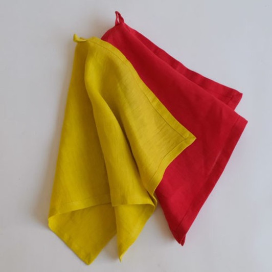 SHESAY Linen Glowing Colored Dishcloth