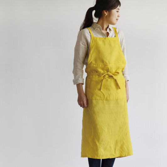 SHESAY Linen Glowing Colored Full Apron