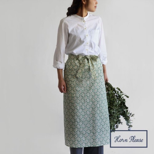 SHESAY Leaf Embroidery Skirt Apron