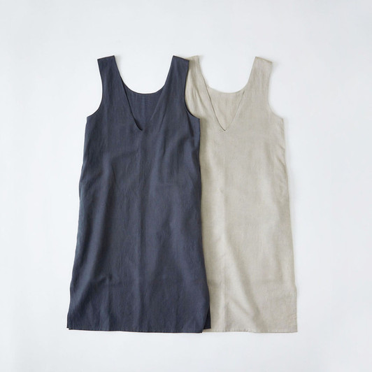 SHESAY Cotton Linen Sleeveless Dress