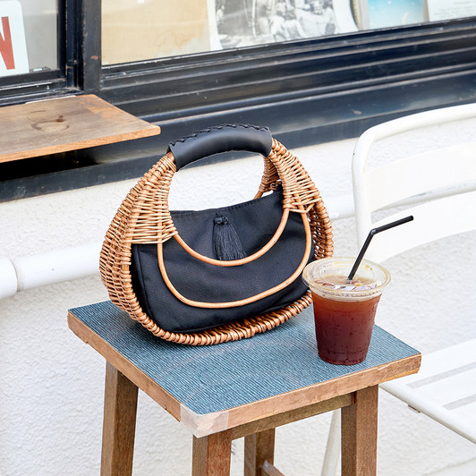 SHESAY Willow Basket Bag