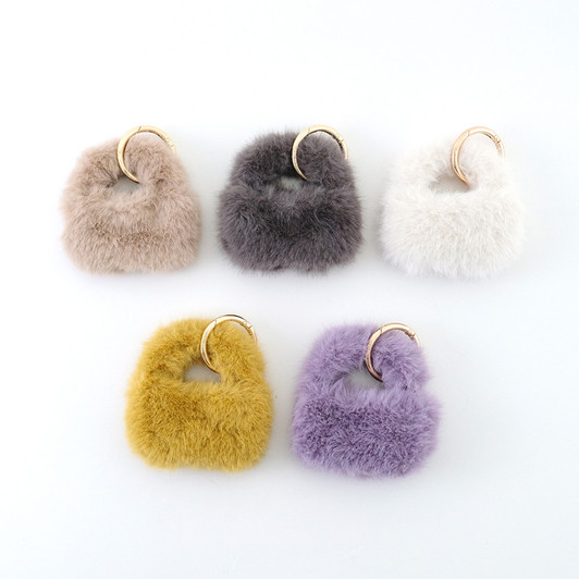 SHESAY Palm-sized Fur Bag Charm