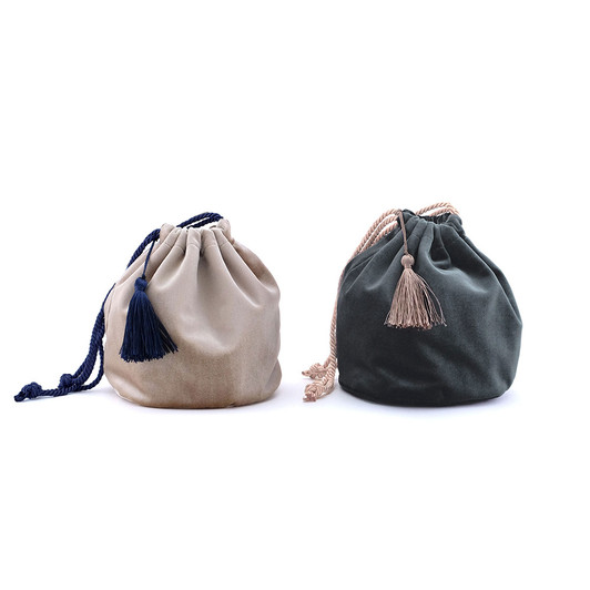 SHESAY Velour Pouch Bag